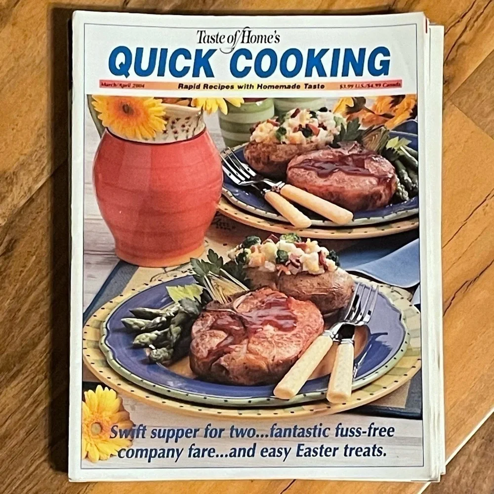 Taste of Home Quick Cooking Magazines Lot/Bundle of 8